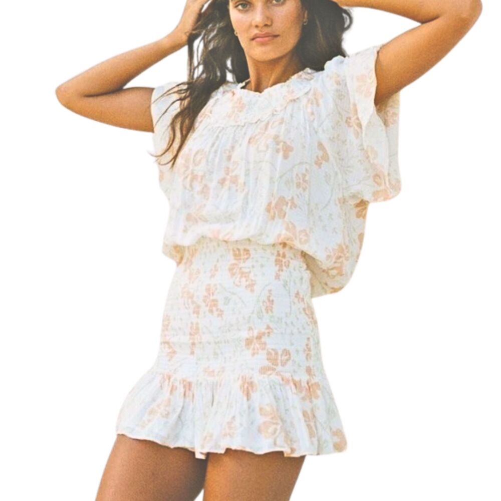 Sabo Skirt Lourde Floral Flowy Mini Dress - Size Small - NWT